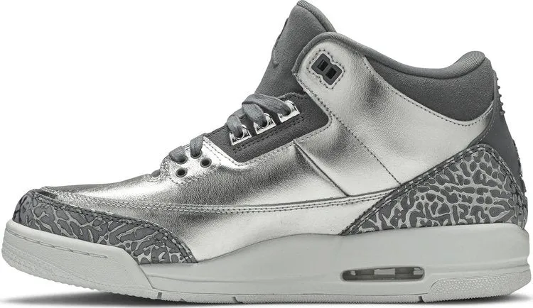 Air Jordan 3 Retro Premium HC GG Chrome, Silver