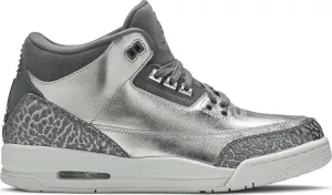 Air Jordan 3 Retro Premium HC GG Chrome, Silver