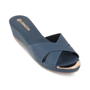 AIYANA- BLUE WEDGES