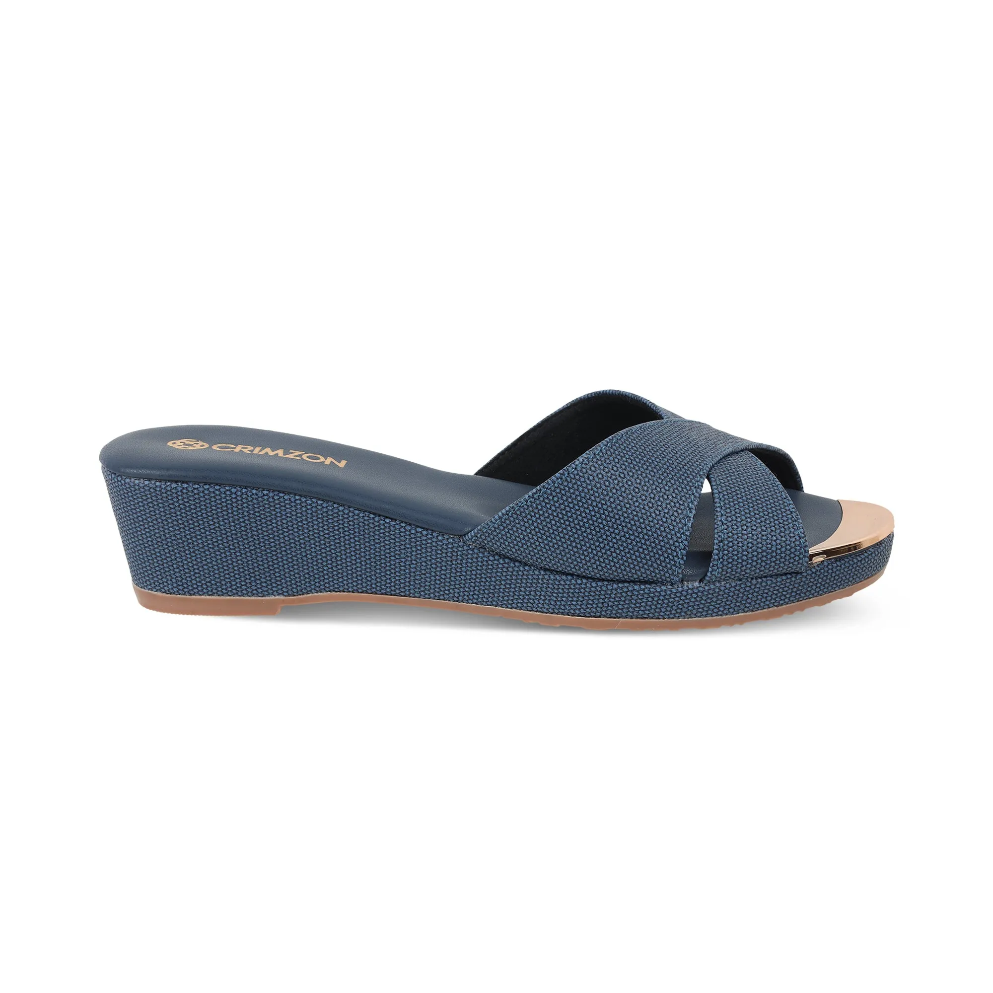 AIYANA- BLUE WEDGES