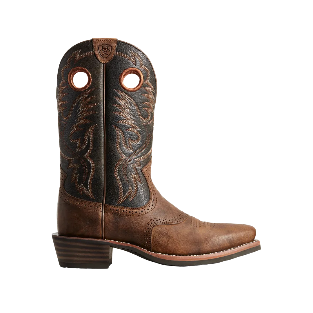 Ariat Men's Heritage Roughstock Cowboy Brown Boots