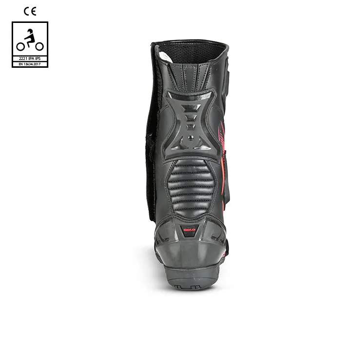 BELA Master Man Motorcycle Racing Boot Black Red