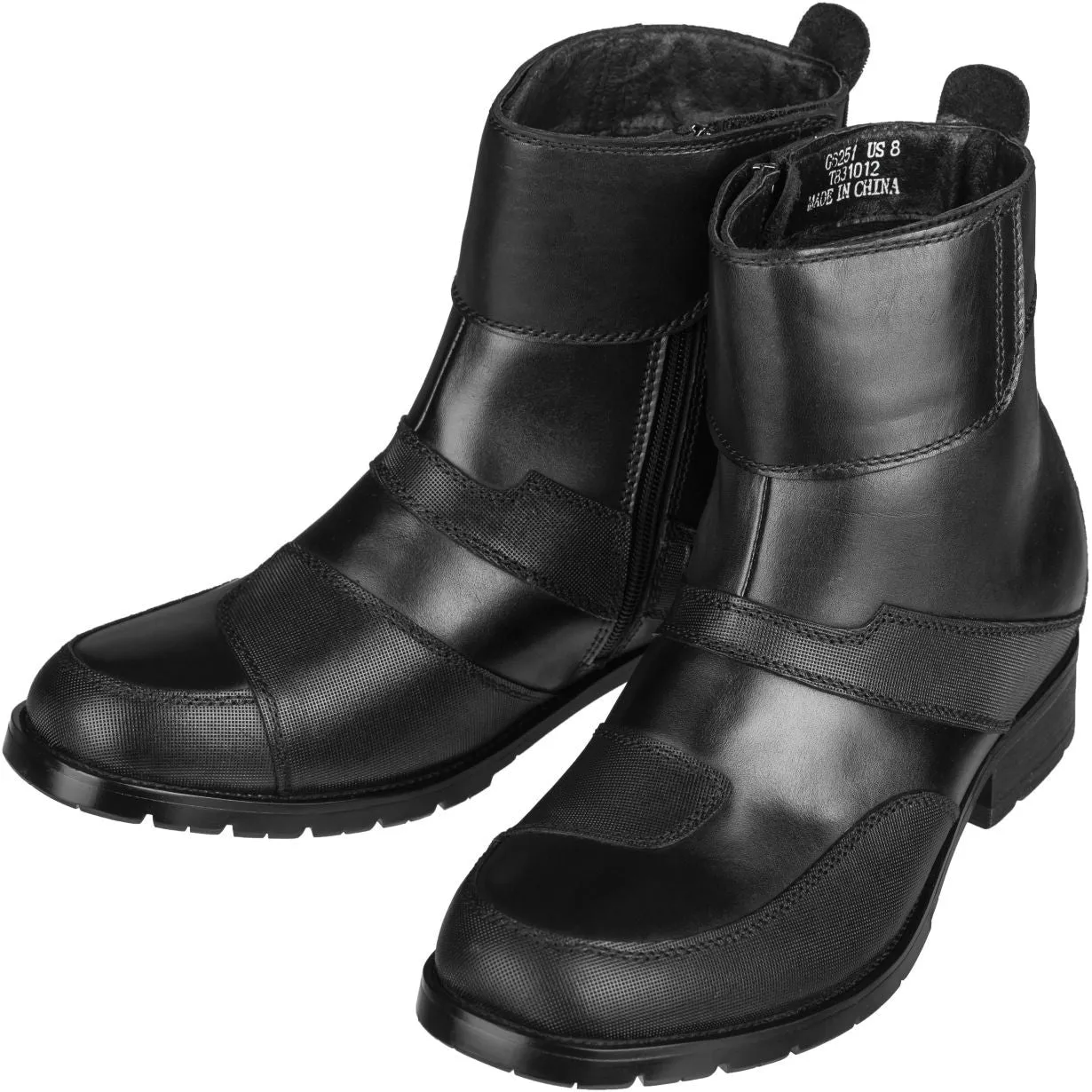 Black CALTO Elevator Motorcycle Boots - 3.3 Inches - G6251