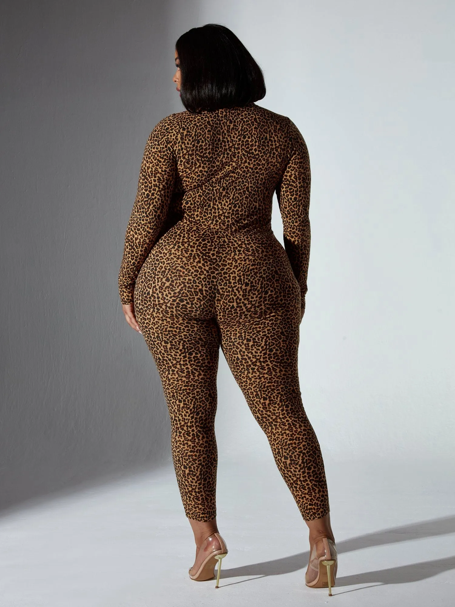 Brandee Cheetah Print Catsuit