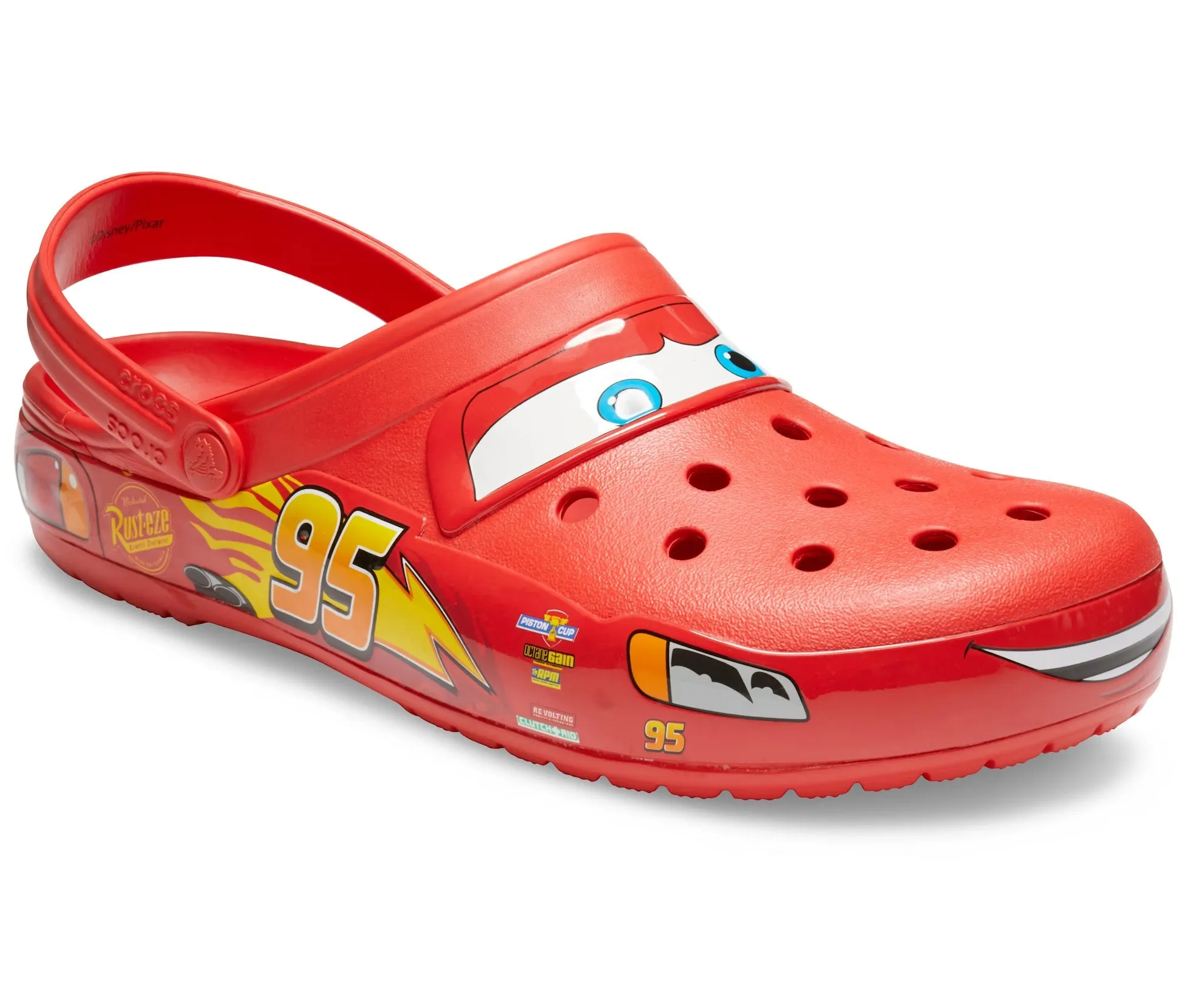 Clogs Crocs Disney And Pixar Cars Lightning McQueen, red