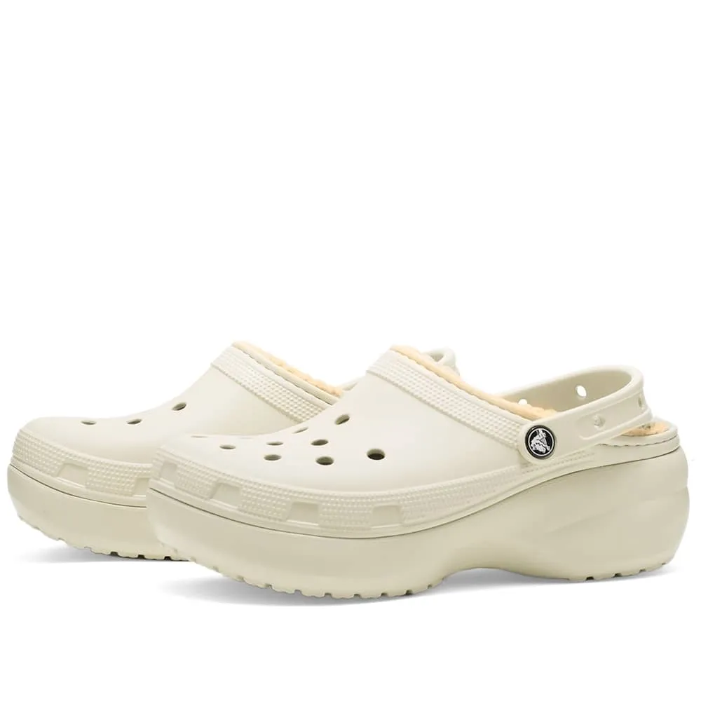 Crocs Classic Platform Sandals Lined Clog