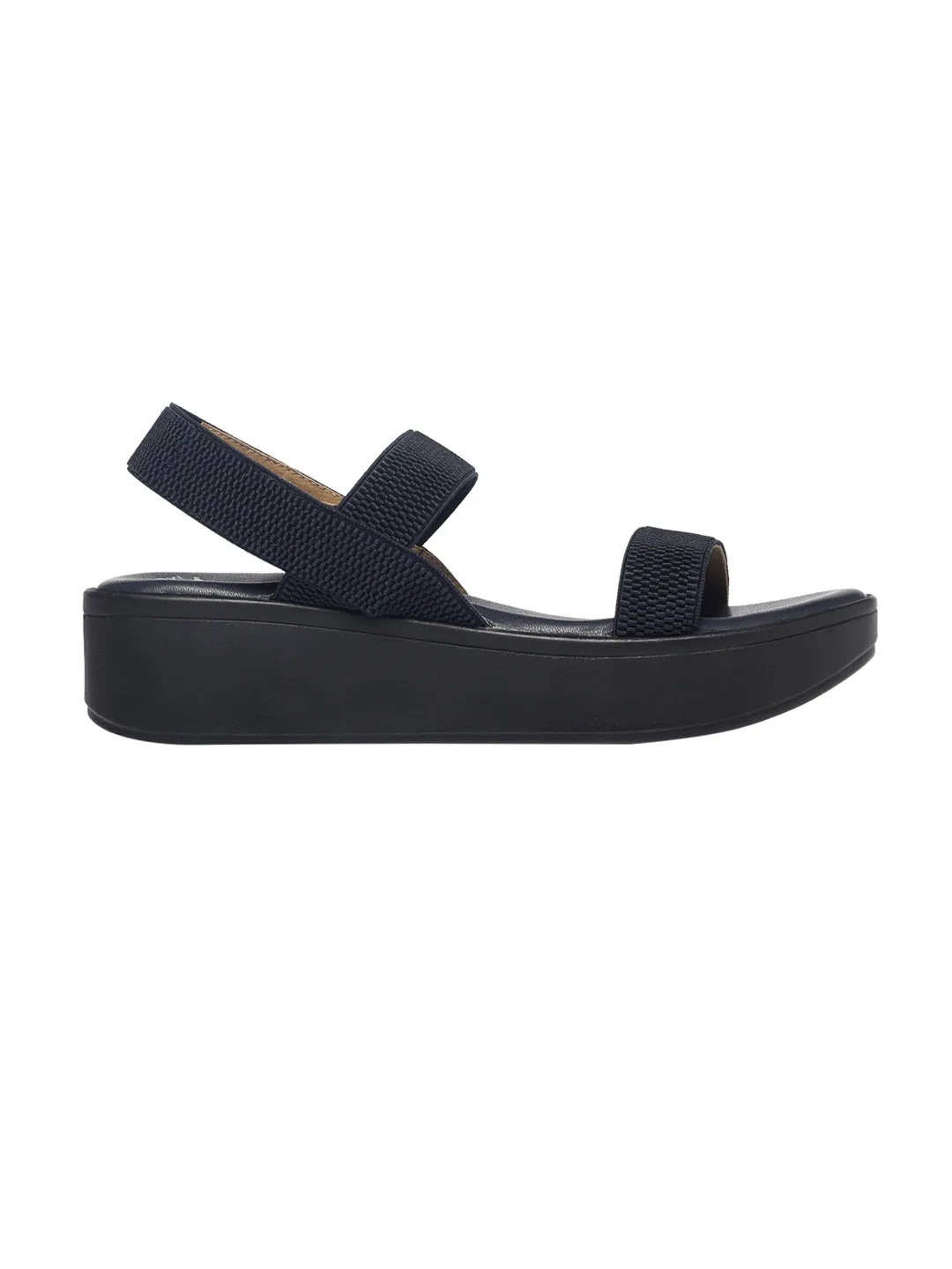 Elodie Navy Blue Flatform Heels