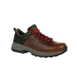 Georgia Mens Brown Leather Eagle Trail WP Hiking Oxford