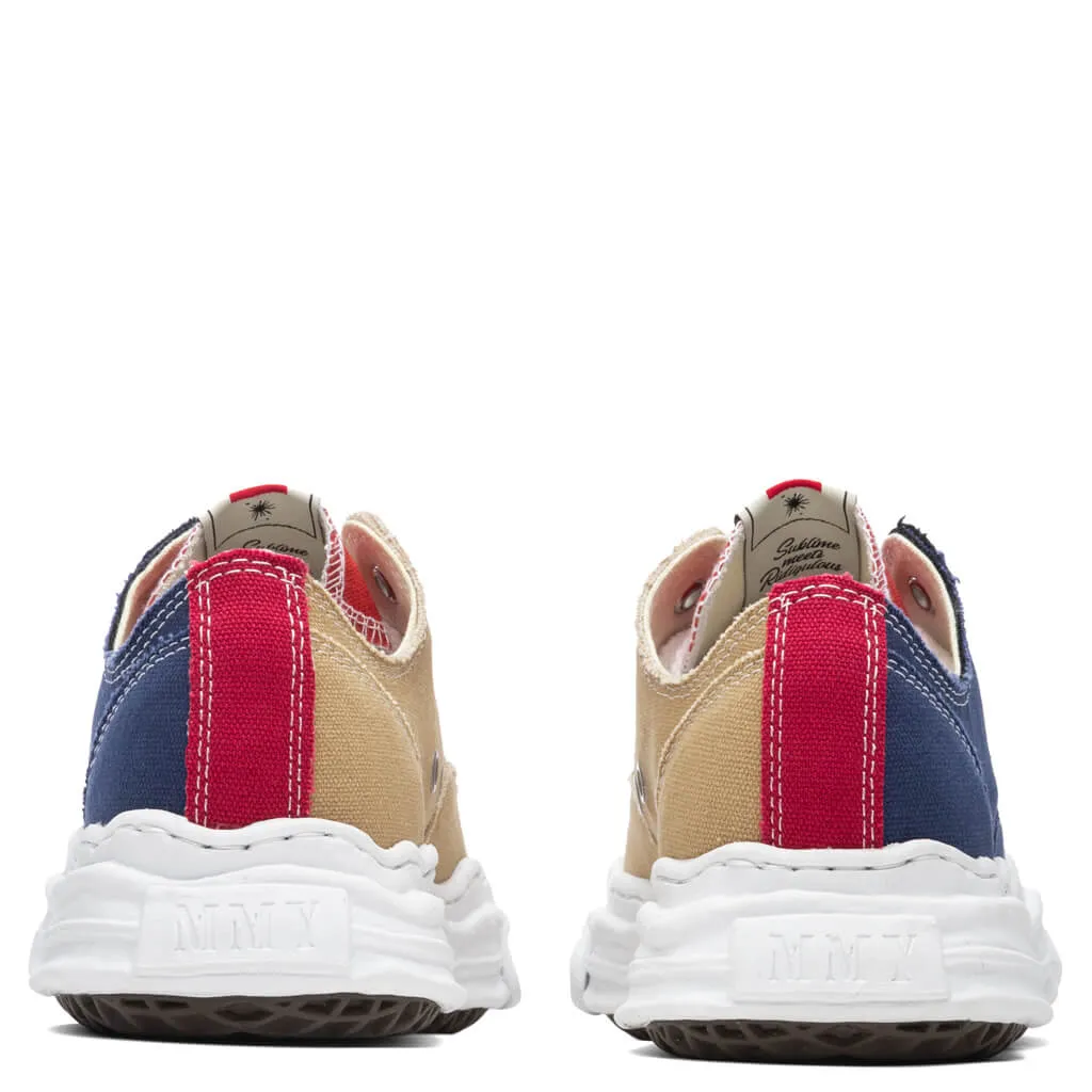 Hank Low OG Sole Toe Cap Canvas Sneaker - Navy/Beige