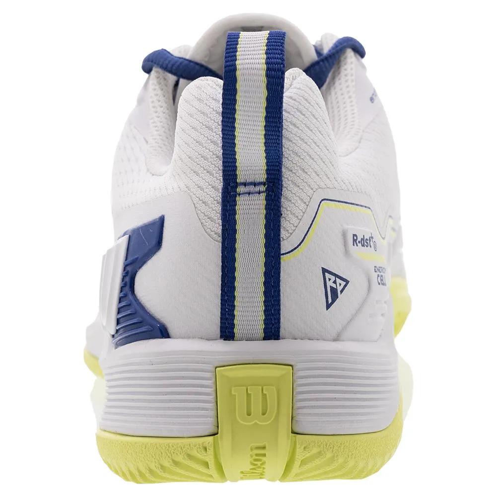 Men`s Rush Pro 4.5 Tennis Shoes White and Deja Vu Blue