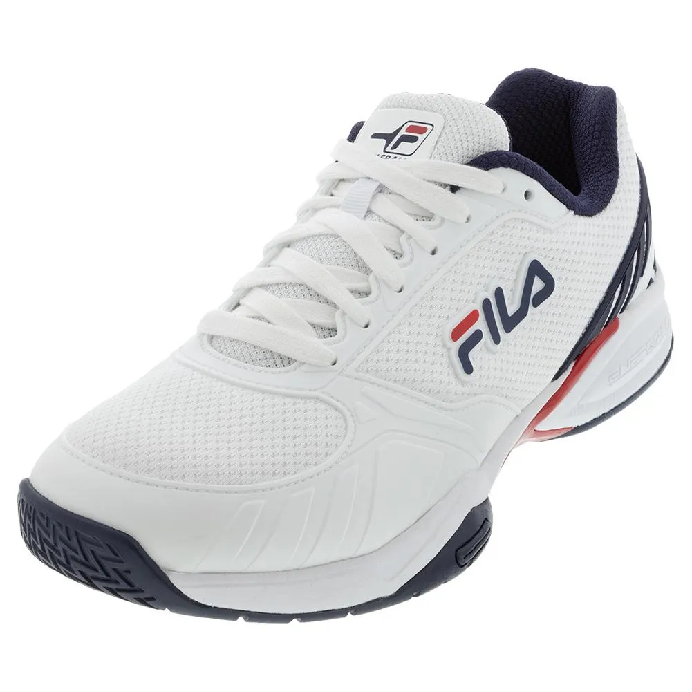 Men's Volley Zone Pickleball Shoes White and Fila Navy