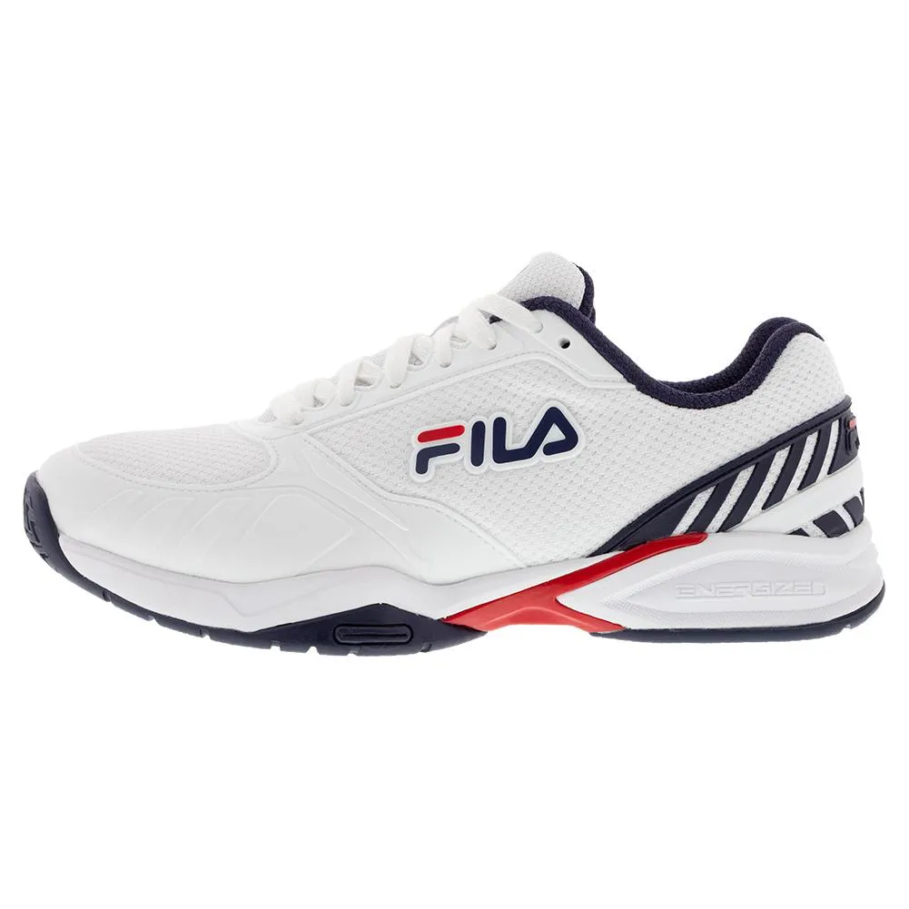 Men's Volley Zone Pickleball Shoes White and Fila Navy