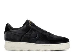 Nike AIR FORCE 1 LOW '07 PREMIUM 'BLACK VELOUR' sneakers, black