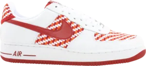 Nike Air Force 1 Premium sneakers, white-red