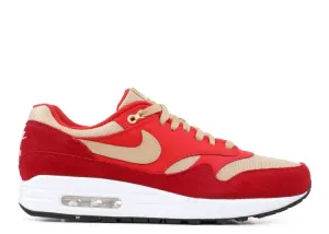 Nike AIR MAX 1 PREMIUM RETRO 'RED CURRY' sneakers, red