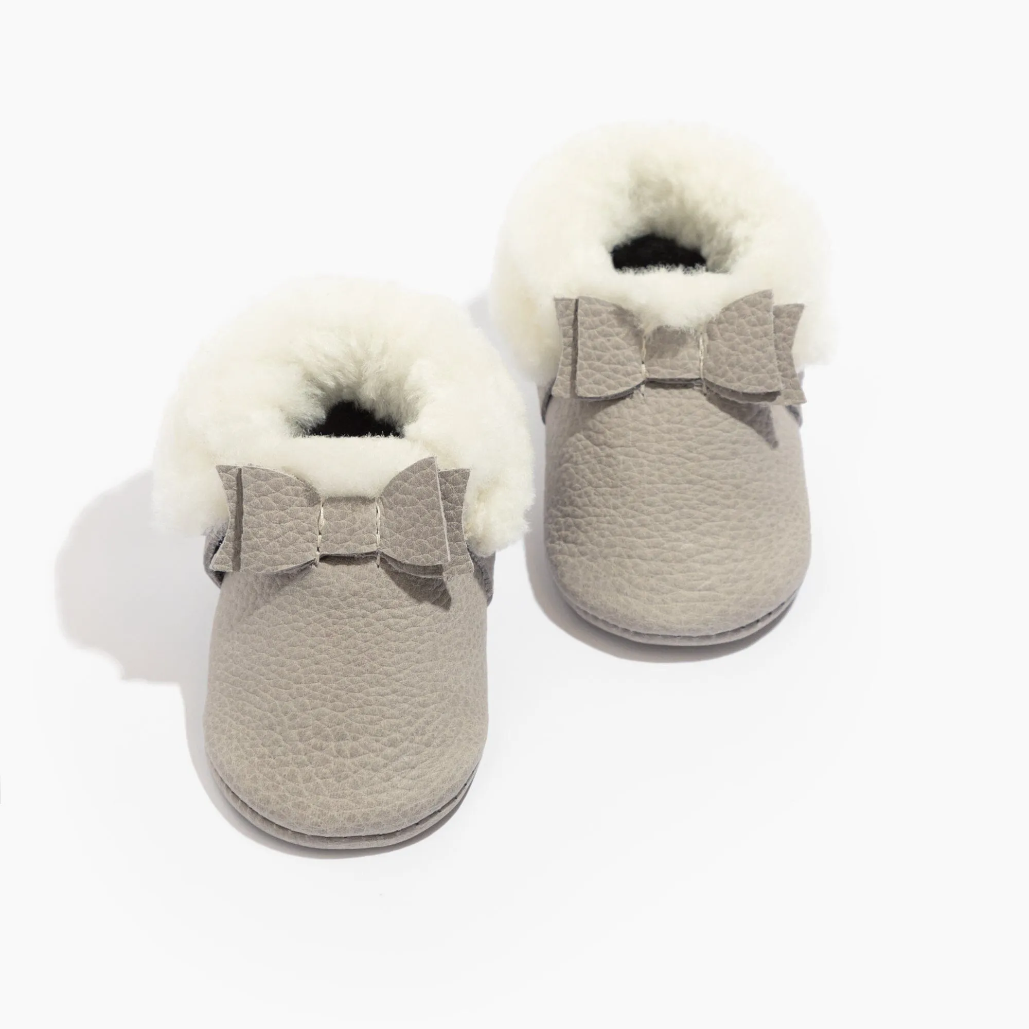 Salt Flats Shearling Bow Baby Shoe